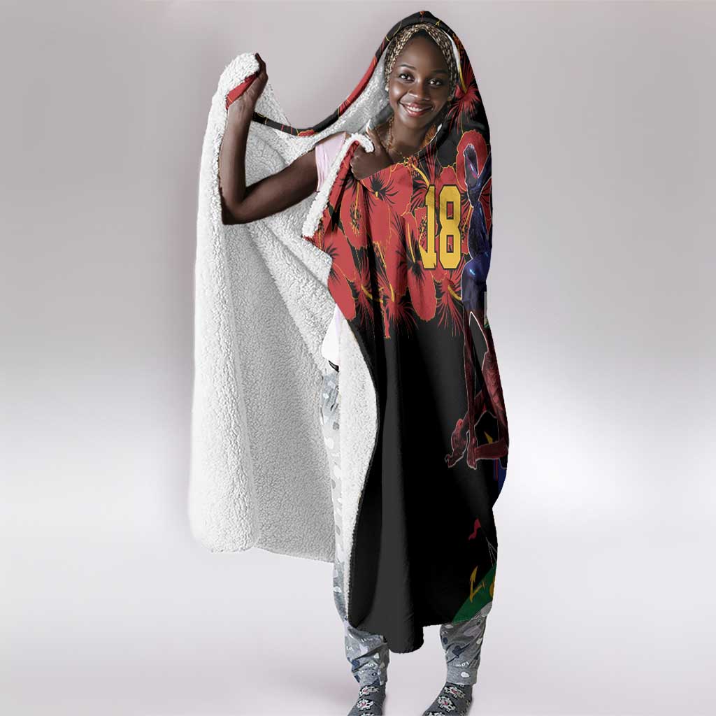 Afro-Haitians Negre Marron Hooded Blanket Libete Egalite Fratenite - African Pride