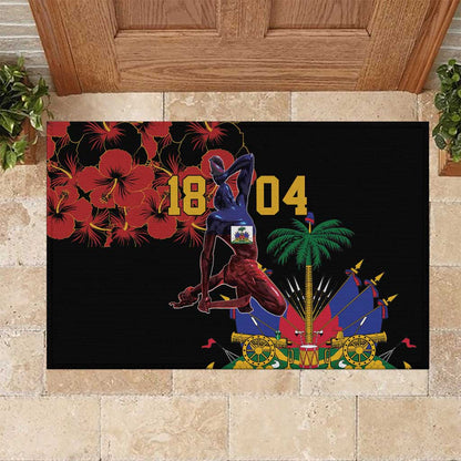 Afro-Haitians Negre Marron Rubber Doormat Libete Egalite Fratenite - African Pride