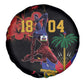 Afro-Haitians Negre Marron Spare Tire Cover Libete Egalite Fratenite - African Pride
