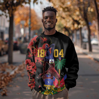 Afro-Haitians Negre Marron Sweatshirt Libete Egalite Fratenite - African Pride