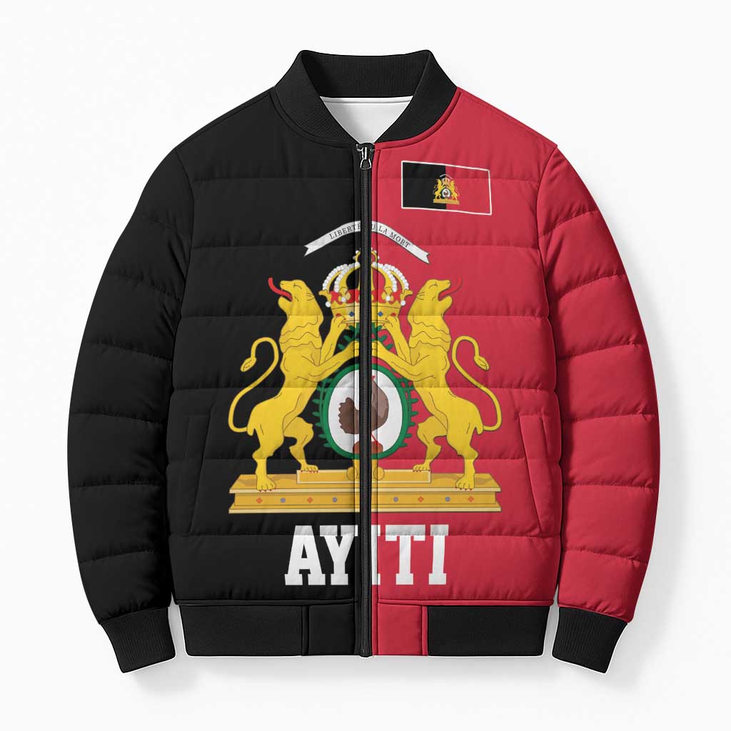 First Empire Afro-Haitians 1804-1806 Bomber Puffer Jacket Liberte ou la Mort