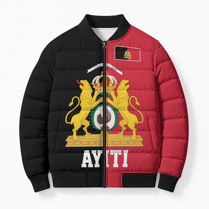 First Empire Afro-Haitians 1804-1806 Bomber Puffer Jacket Liberte ou la Mort