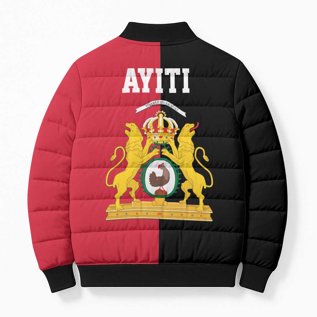 First Empire Afro-Haitians 1804-1806 Bomber Puffer Jacket Liberte ou la Mort
