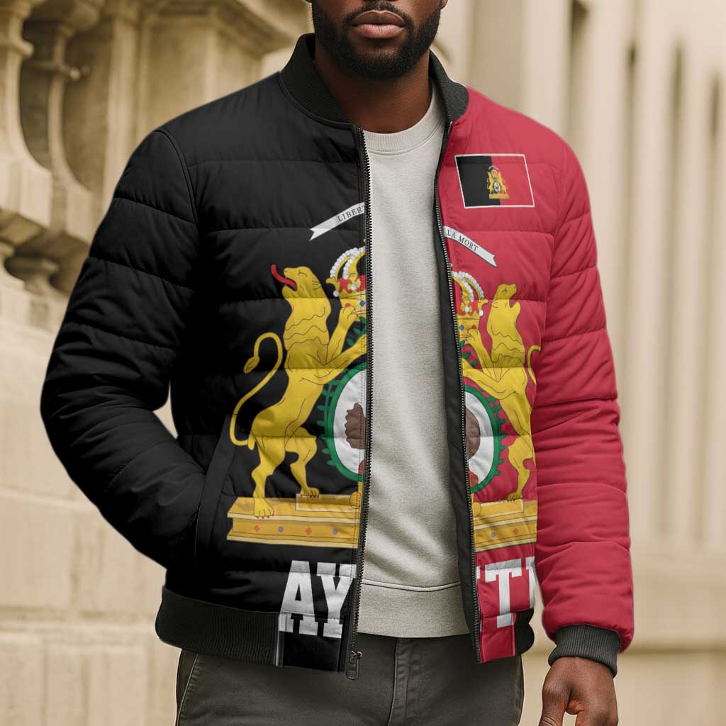 First Empire Afro-Haitians 1804-1806 Bomber Puffer Jacket Liberte ou la Mort