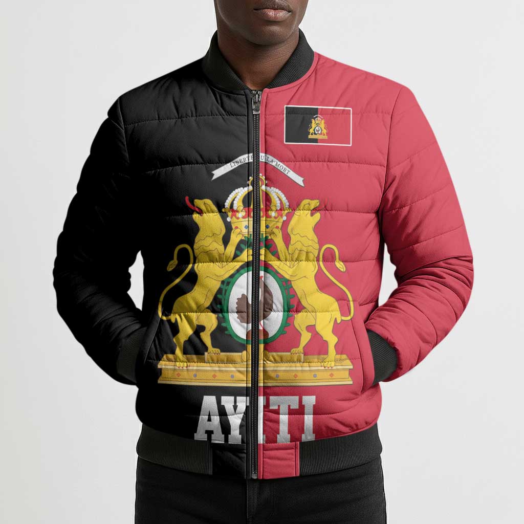 First Empire Afro-Haitians 1804-1806 Bomber Puffer Jacket Liberte ou la Mort