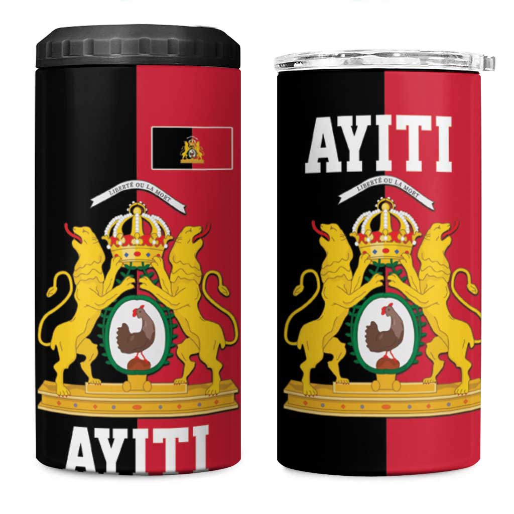 First Empire Afro-Haitians 1804-1806 4 in 1 Can Cooler Tumbler Liberte ou la Mort - African Pride