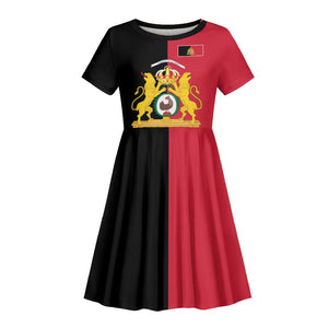 First Empire Afro-Haitians 1804-1806 Kid Short Sleeve Dress Liberte ou la Mort - African Pride