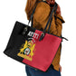First Empire Afro-Haitians 1804-1806 Leather Tote Bag Liberte ou la Mort - African Pride
