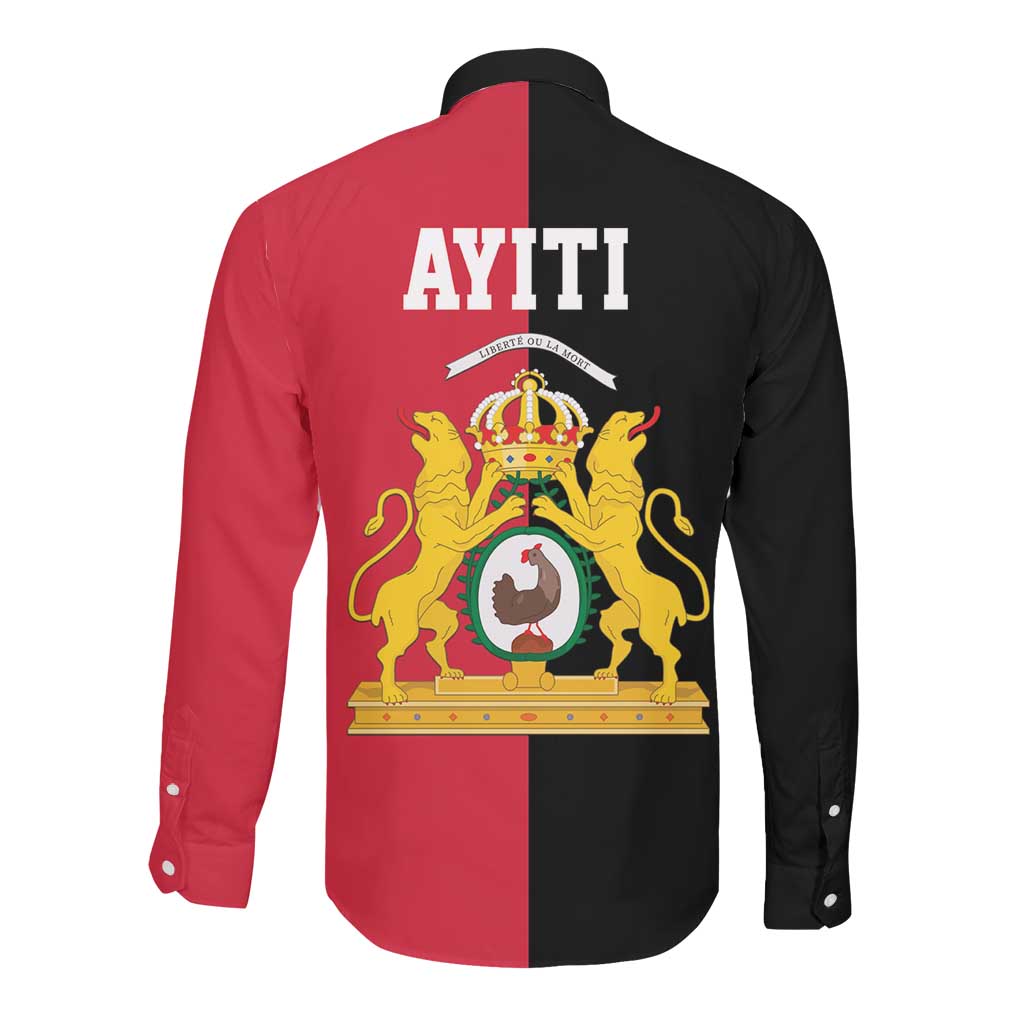 First Empire Afro-Haitians 1804-1806 Long Sleeve Button Shirt Liberte ou la Mort - African Pride