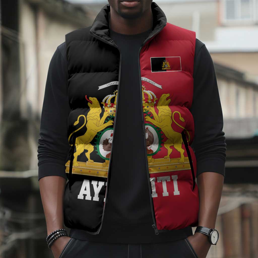 First Empire Afro-Haitians 1804-1806 Sleeveless Puffer Jacket Liberte ou la Mort