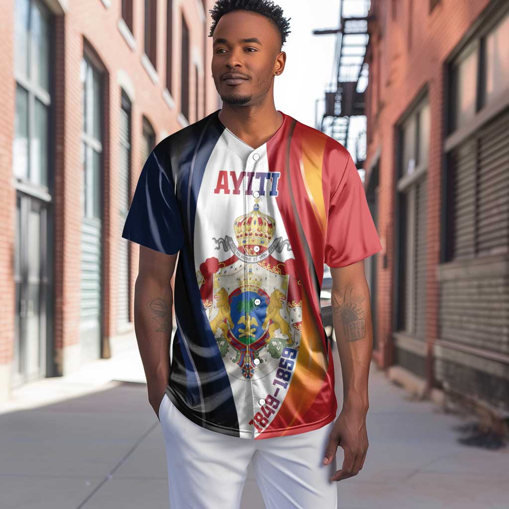 Personalized Second Empire Afro-Haitians 1849-1859 Baseball Jersey Dieu Ma Patrie Et Mon Epee - African Pride