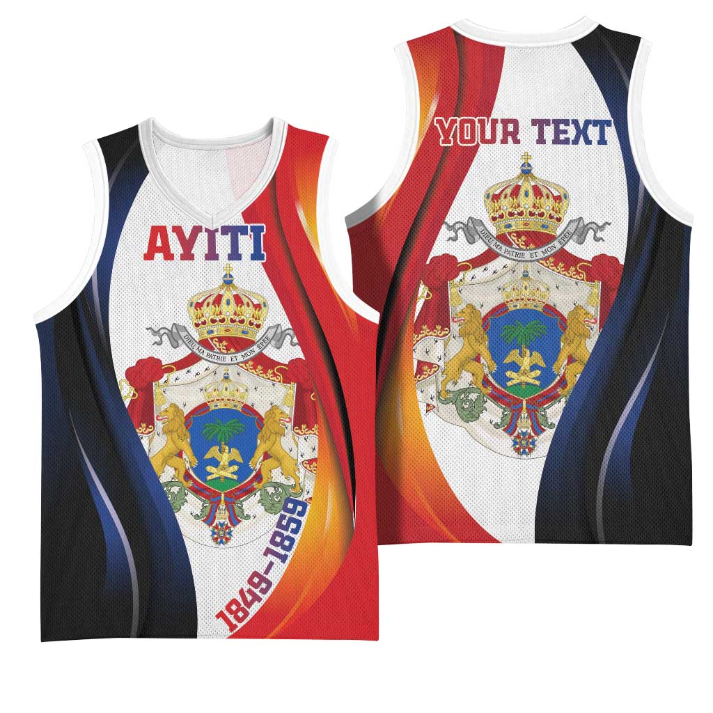 Personalized Second Empire Afro-Haitians 1849-1859 Basketball Jersey Dieu Ma Patrie Et Mon Epee - African Pride