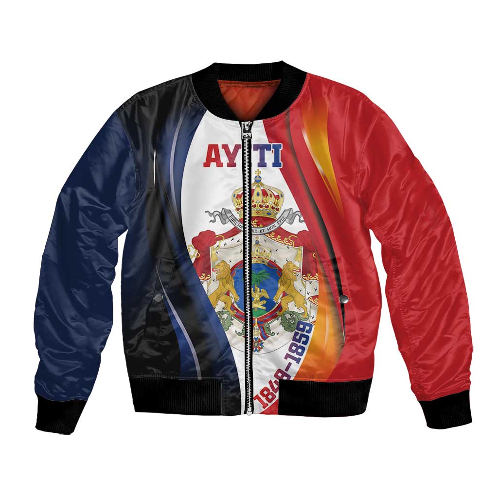 Personalized Second Empire Afro-Haitians 1849-1859 Bomber Jacket Dieu Ma Patrie Et Mon Epee - African Pride