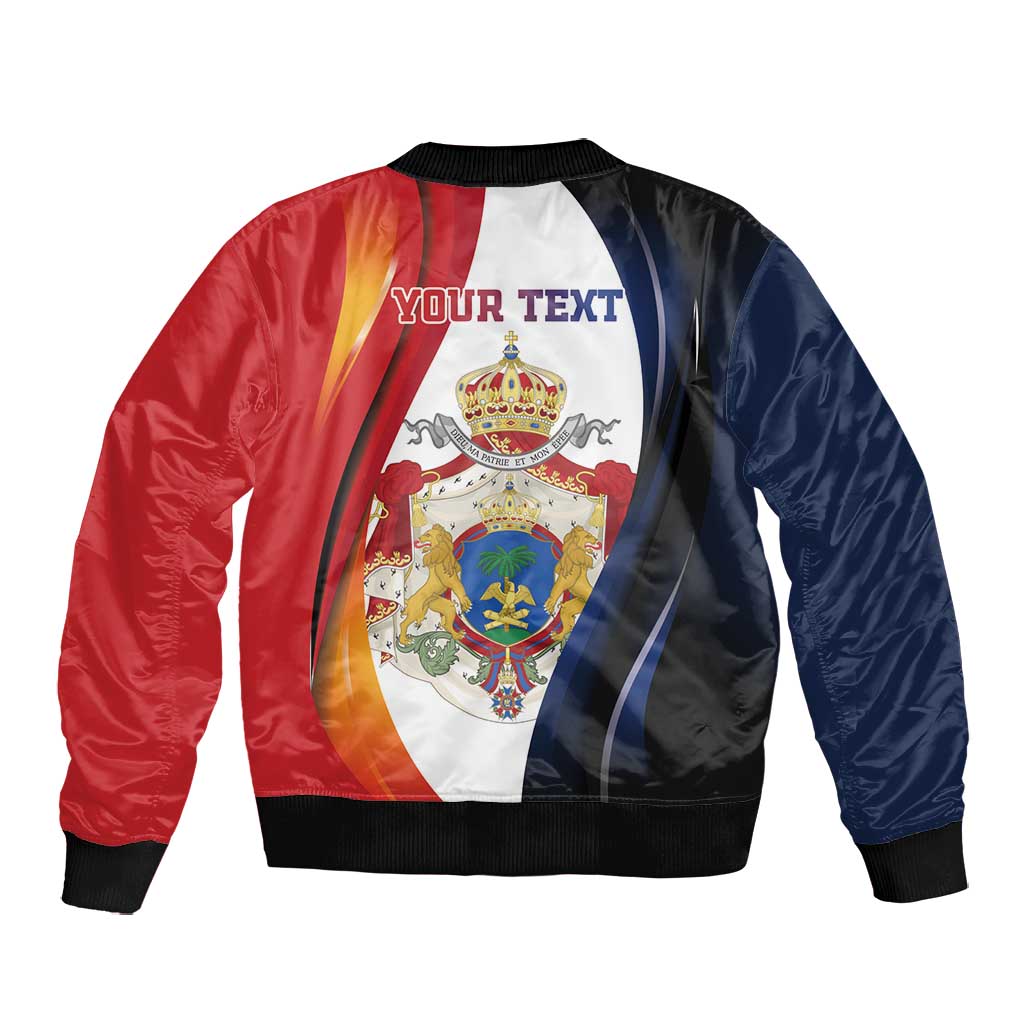 Personalized Second Empire Afro-Haitians 1849-1859 Bomber Jacket Dieu Ma Patrie Et Mon Epee - African Pride