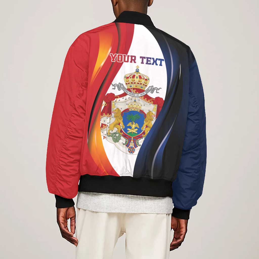 Personalized Second Empire Afro-Haitians 1849-1859 Bomber Jacket Dieu Ma Patrie Et Mon Epee - African Pride
