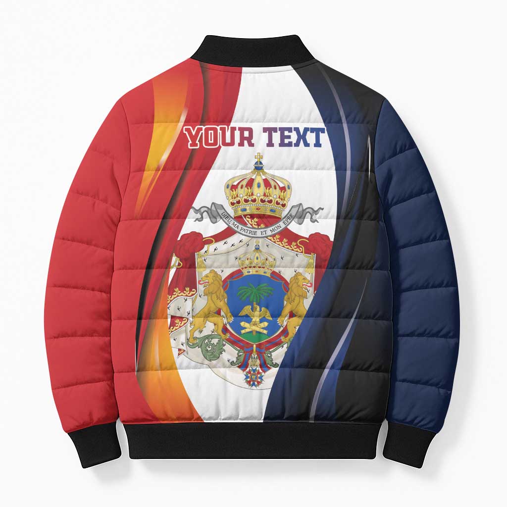 Personalized Second Empire Afro-Haitians 1849-1859 Bomber Puffer Jacket Dieu Ma Patrie Et Mon Epee