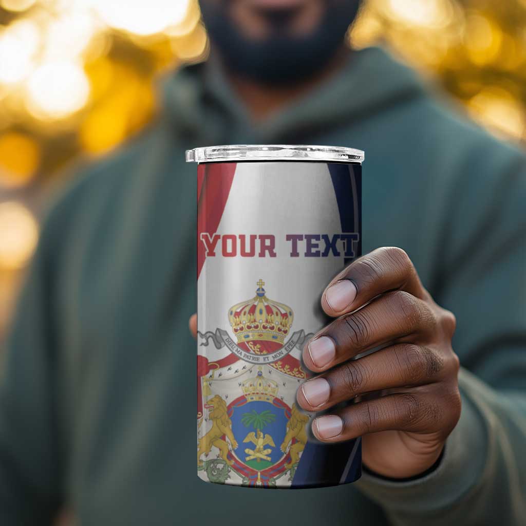 Personalized Second Empire Afro-Haitians 1849-1859 4 in 1 Can Cooler Tumbler Dieu Ma Patrie Et Mon Epee - African Pride