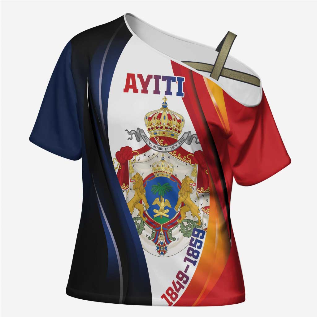 Personalized Second Empire Afro-Haitians 1849-1859 Cross Shoulder Shirt Dieu Ma Patrie Et Mon Epee