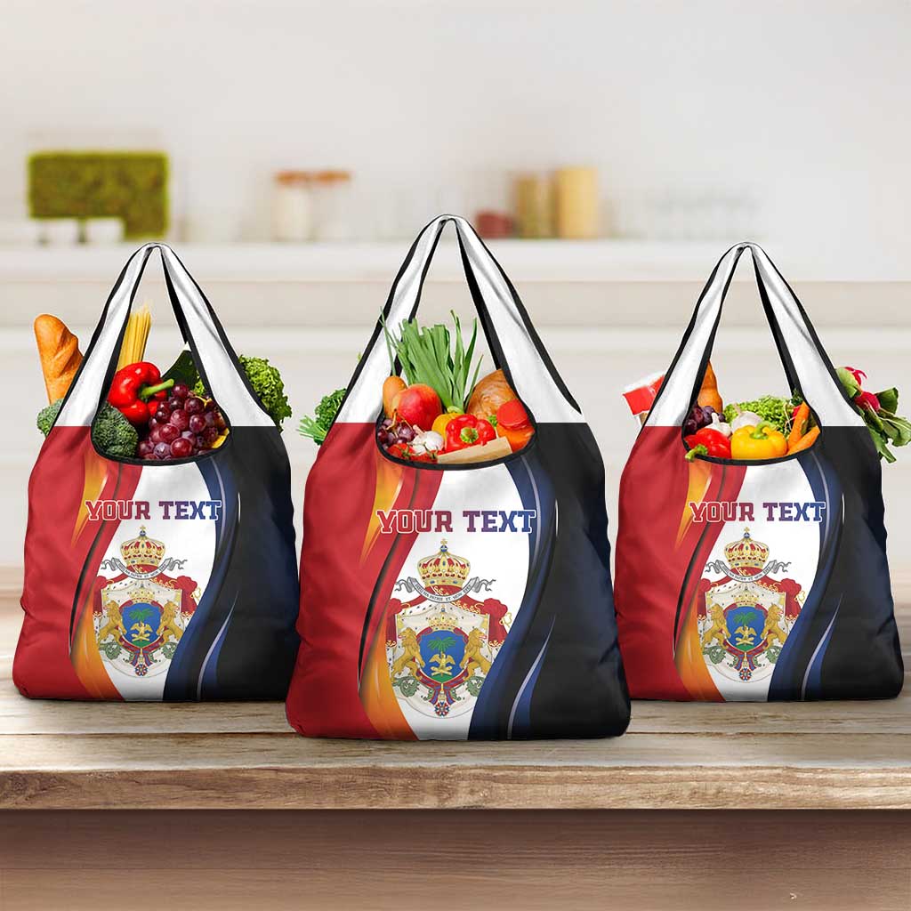Personalized Second Empire Afro-Haitians 1849-1859 Grocery Bag Dieu Ma Patrie Et Mon Epee - African Pride