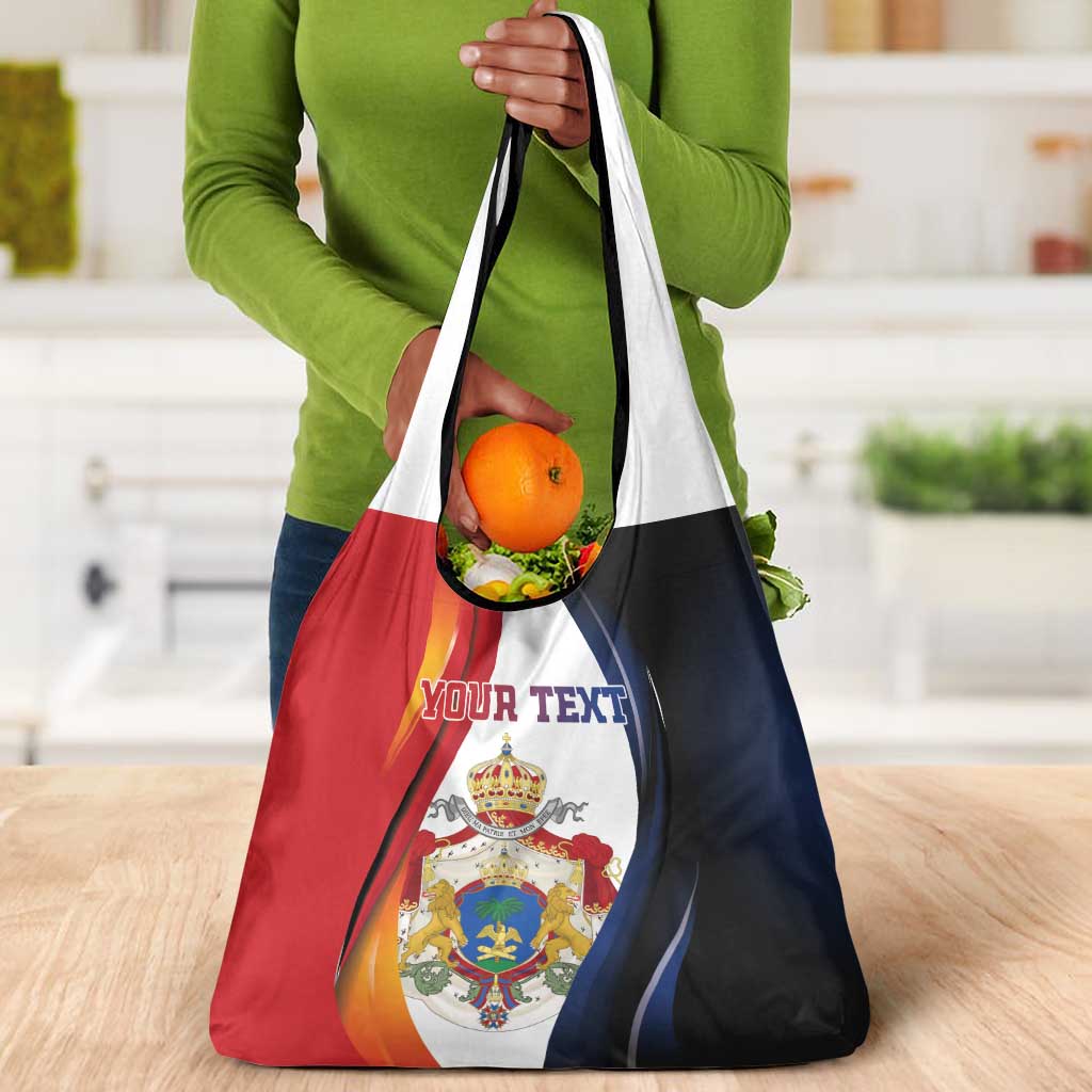 Personalized Second Empire Afro-Haitians 1849-1859 Grocery Bag Dieu Ma Patrie Et Mon Epee - African Pride