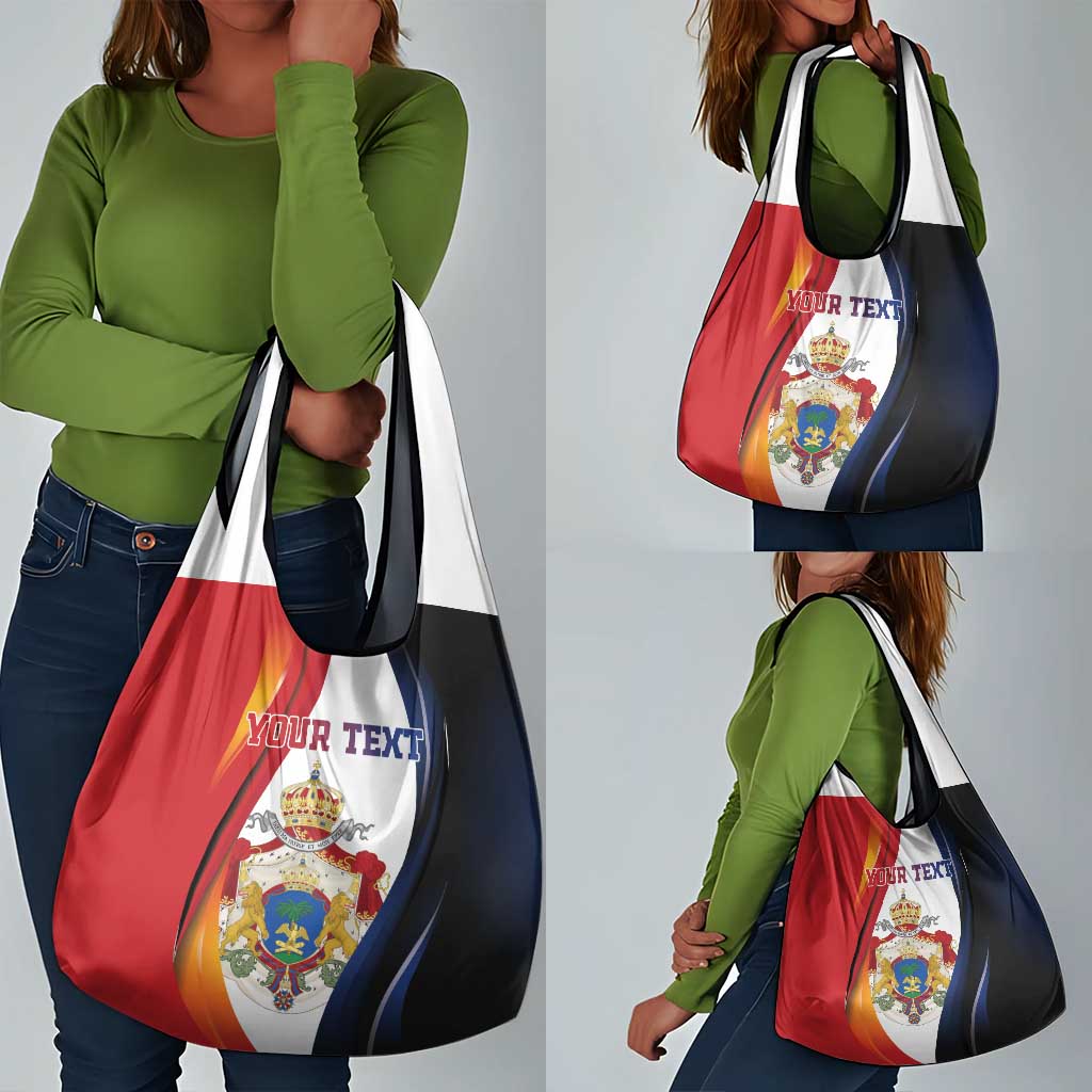 Personalized Second Empire Afro-Haitians 1849-1859 Grocery Bag Dieu Ma Patrie Et Mon Epee - African Pride