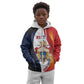 Personalized Second Empire Afro-Haitians 1849-1859 Kid Hoodie Dieu Ma Patrie Et Mon Epee - African Pride