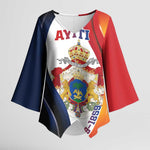 Personalized Second Empire Afro-Haitians 1849-1859 Kimono Sleeve Blouse Dieu Ma Patrie Et Mon Epee