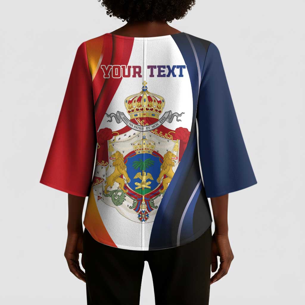 Personalized Second Empire Afro-Haitians 1849-1859 Kimono Sleeve Blouse Dieu Ma Patrie Et Mon Epee
