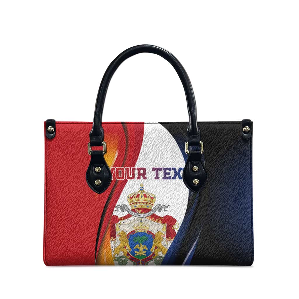 Personalized Second Empire Afro-Haitians 1849-1859 Leather Bag Dieu Ma Patrie Et Mon Epee
