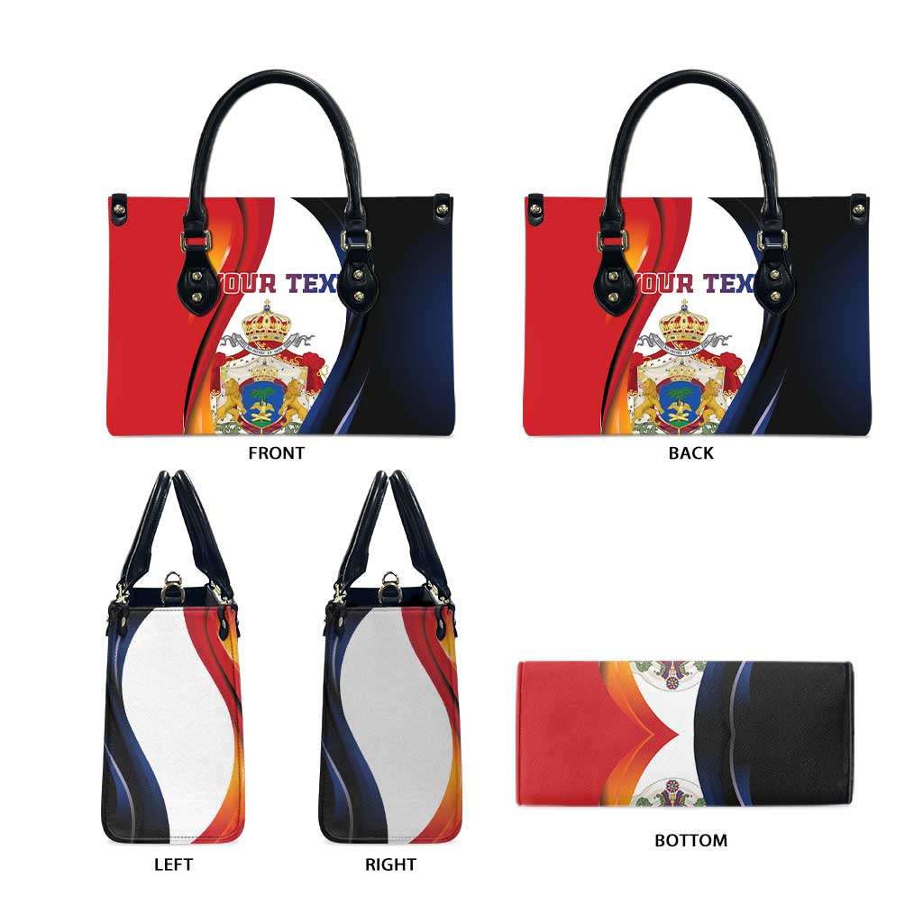 Personalized Second Empire Afro-Haitians 1849-1859 Leather Bag Dieu Ma Patrie Et Mon Epee
