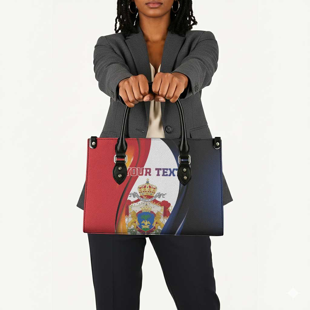 Personalized Second Empire Afro-Haitians 1849-1859 Leather Bag Dieu Ma Patrie Et Mon Epee