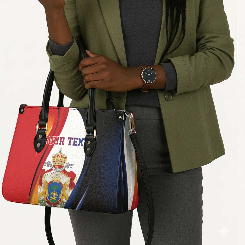 Personalized Second Empire Afro-Haitians 1849-1859 Leather Bag Dieu Ma Patrie Et Mon Epee