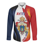Personalized Second Empire Afro-Haitians 1849-1859 Long Sleeve Button Shirt Dieu Ma Patrie Et Mon Epee - African Pride