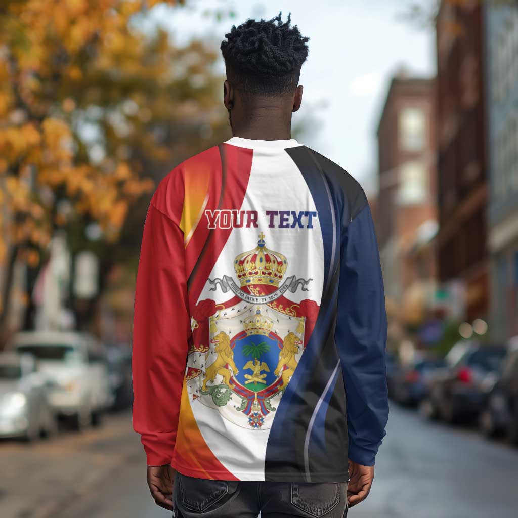 Personalized Second Empire Afro-Haitians 1849-1859 Long Sleeve Shirt Dieu Ma Patrie Et Mon Epee - African Pride