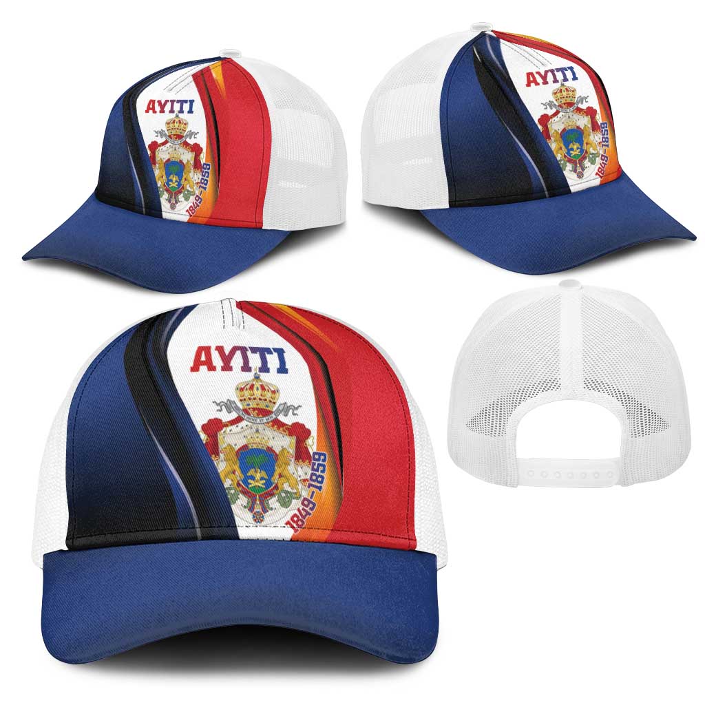 Second Empire Afro-Haitians 1849-1859 Mesh Trucker Cap Dieu Ma Patrie Et Mon Epee - African Pride