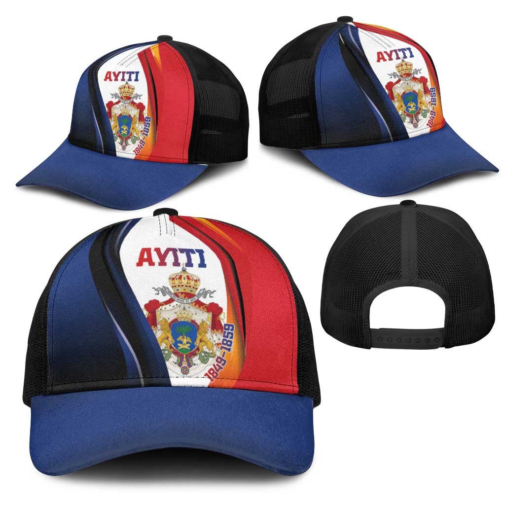 Second Empire Afro-Haitians 1849-1859 Mesh Trucker Cap Dieu Ma Patrie Et Mon Epee - African Pride
