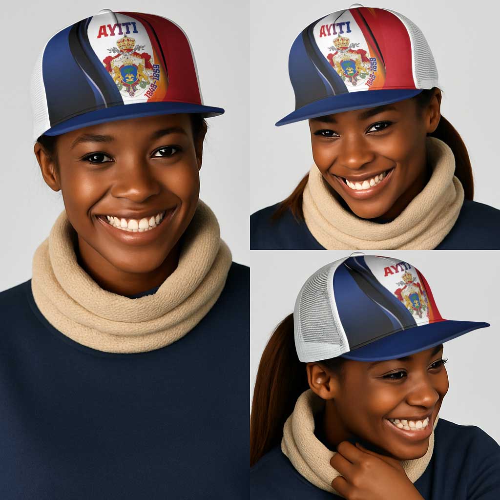 Second Empire Afro-Haitians 1849-1859 Mesh Trucker Cap Dieu Ma Patrie Et Mon Epee - African Pride