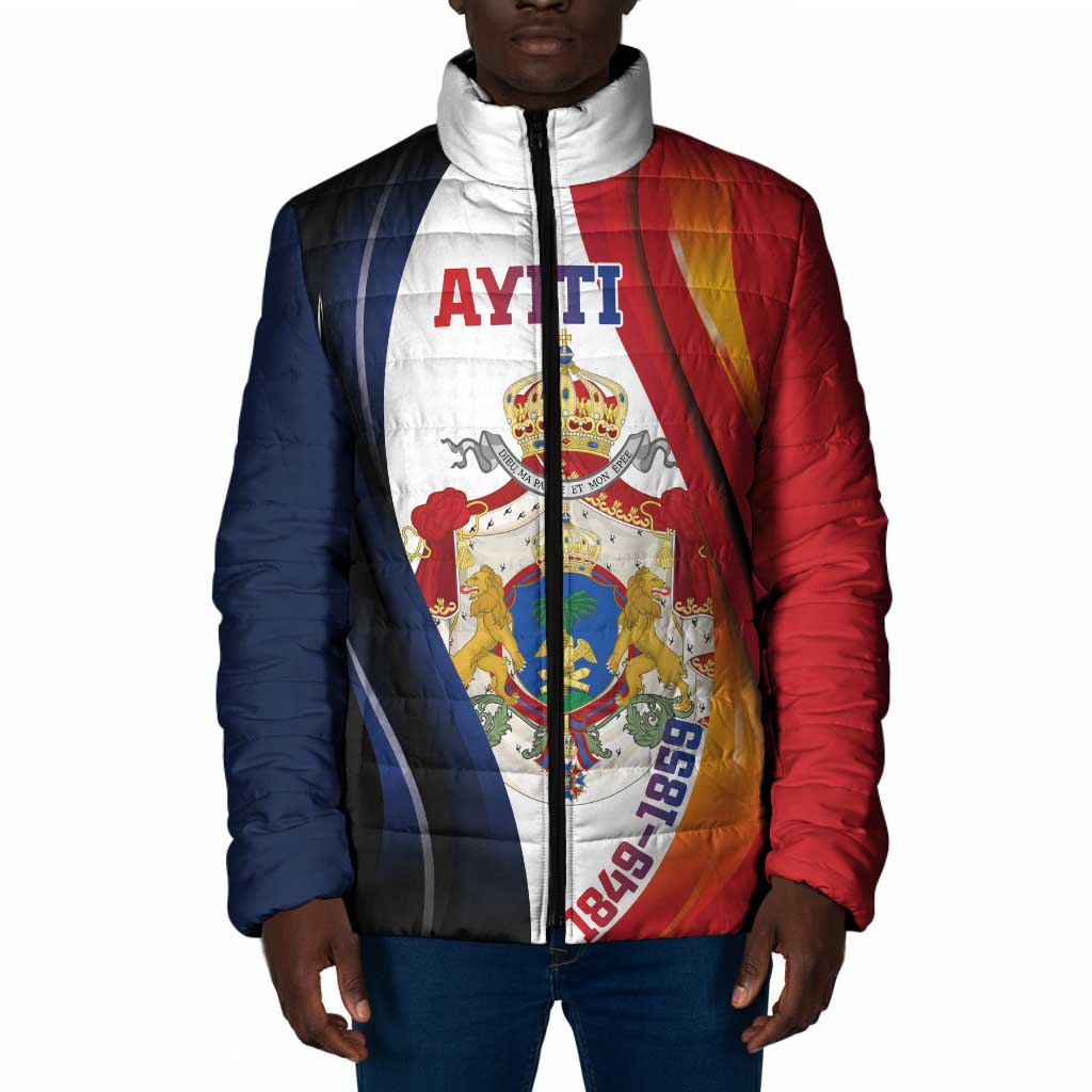 Personalized Second Empire Afro-Haitians 1849-1859 Padded Jacket Dieu Ma Patrie Et Mon Epee