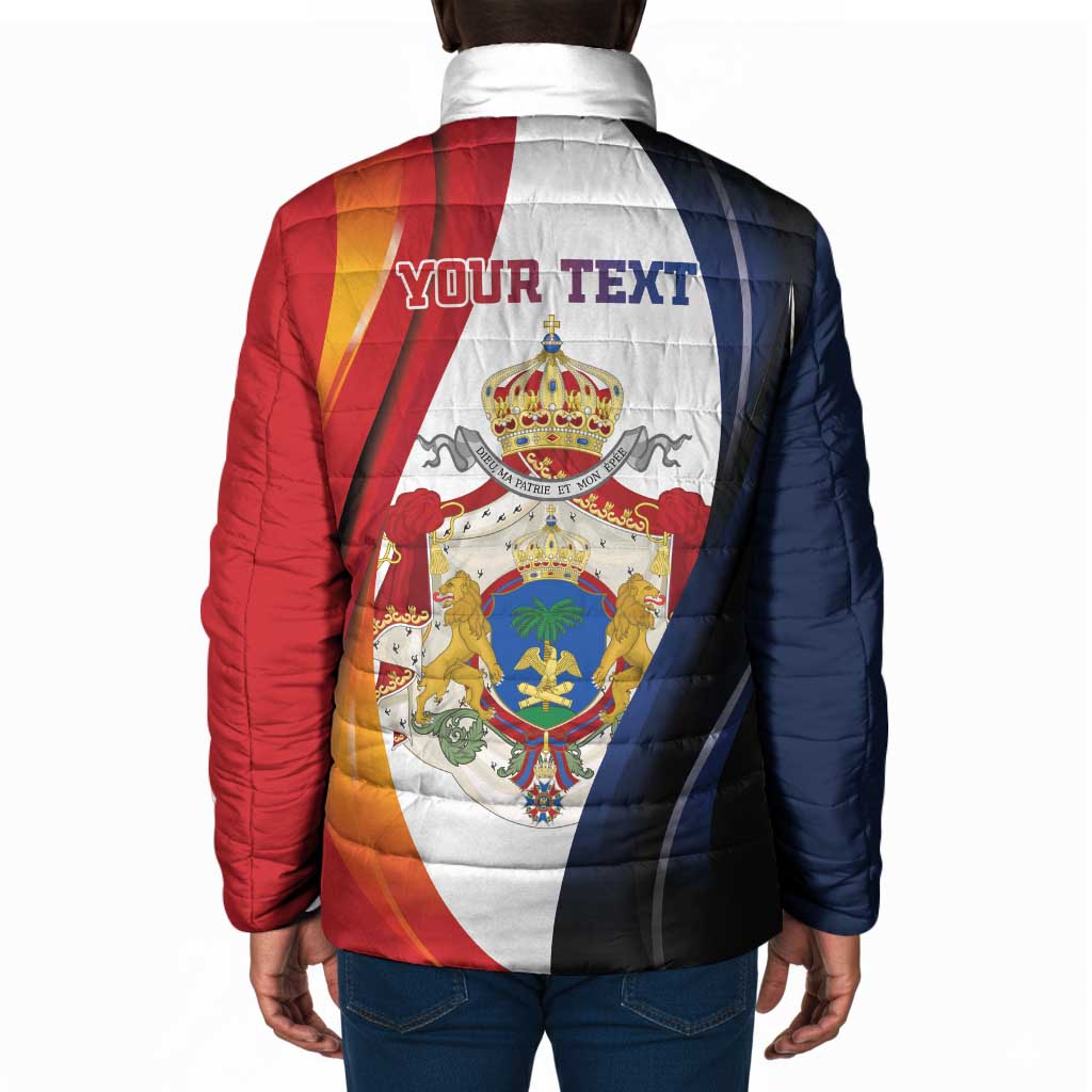 Personalized Second Empire Afro-Haitians 1849-1859 Padded Jacket Dieu Ma Patrie Et Mon Epee