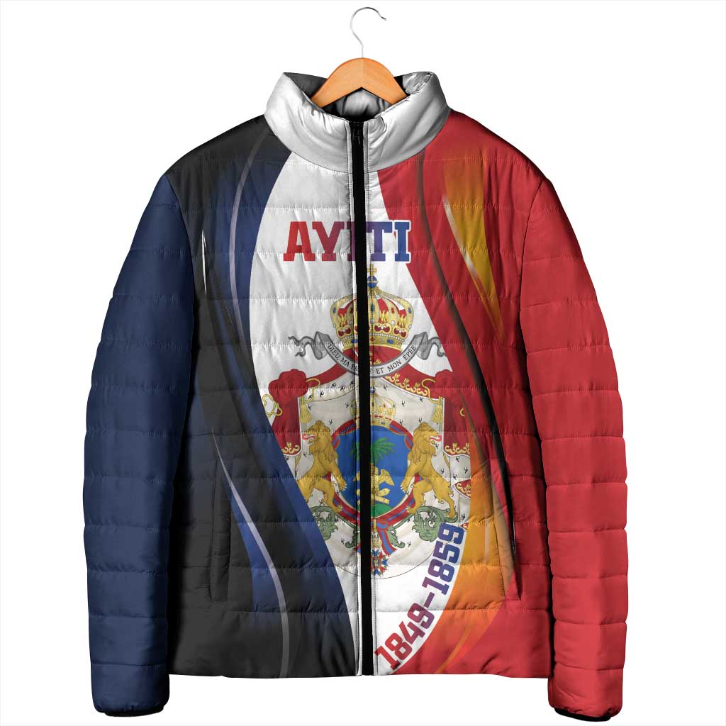 Personalized Second Empire Afro-Haitians 1849-1859 Padded Jacket Dieu Ma Patrie Et Mon Epee