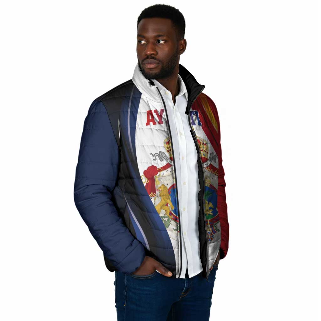 Personalized Second Empire Afro-Haitians 1849-1859 Padded Jacket Dieu Ma Patrie Et Mon Epee