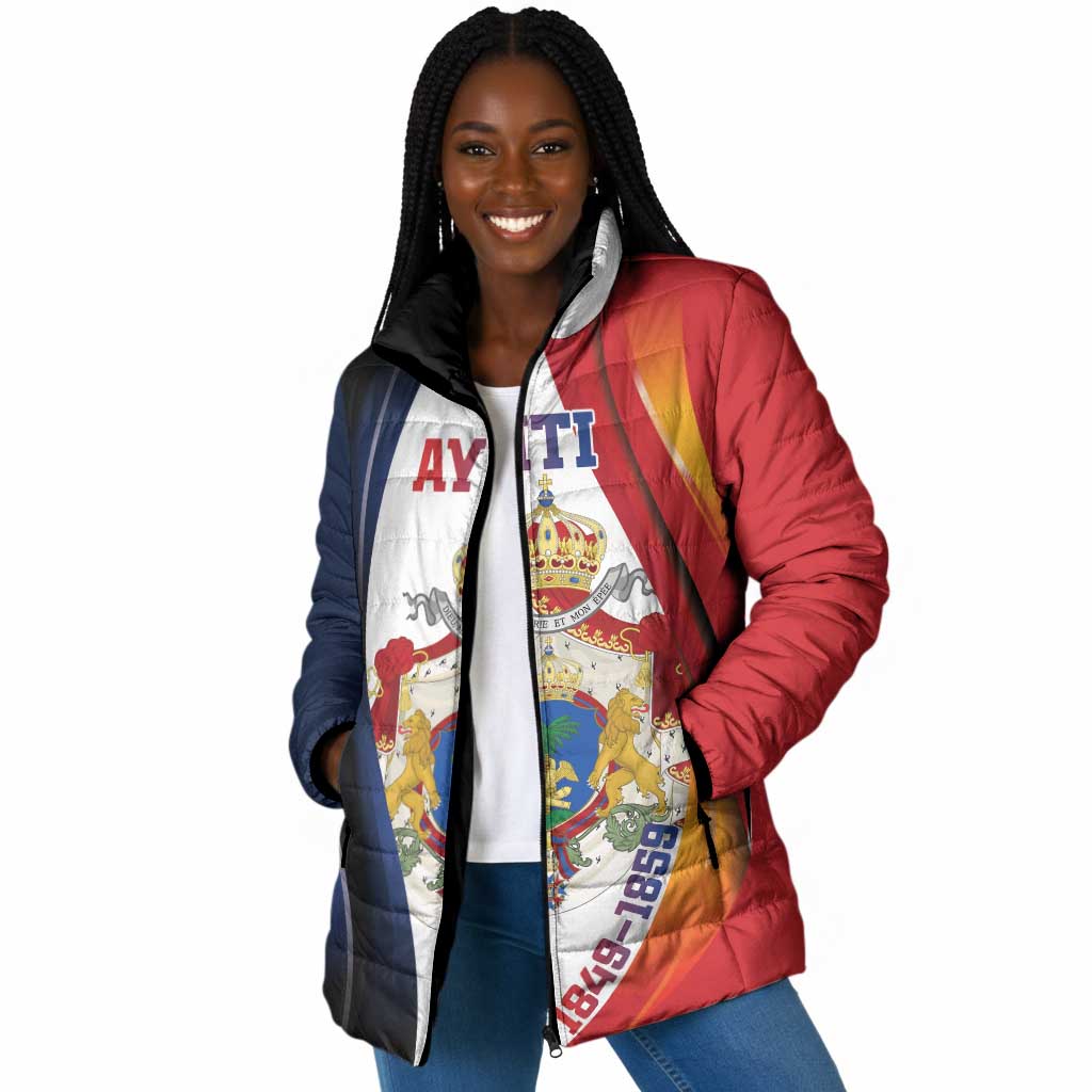 Personalized Second Empire Afro-Haitians 1849-1859 Padded Jacket Dieu Ma Patrie Et Mon Epee