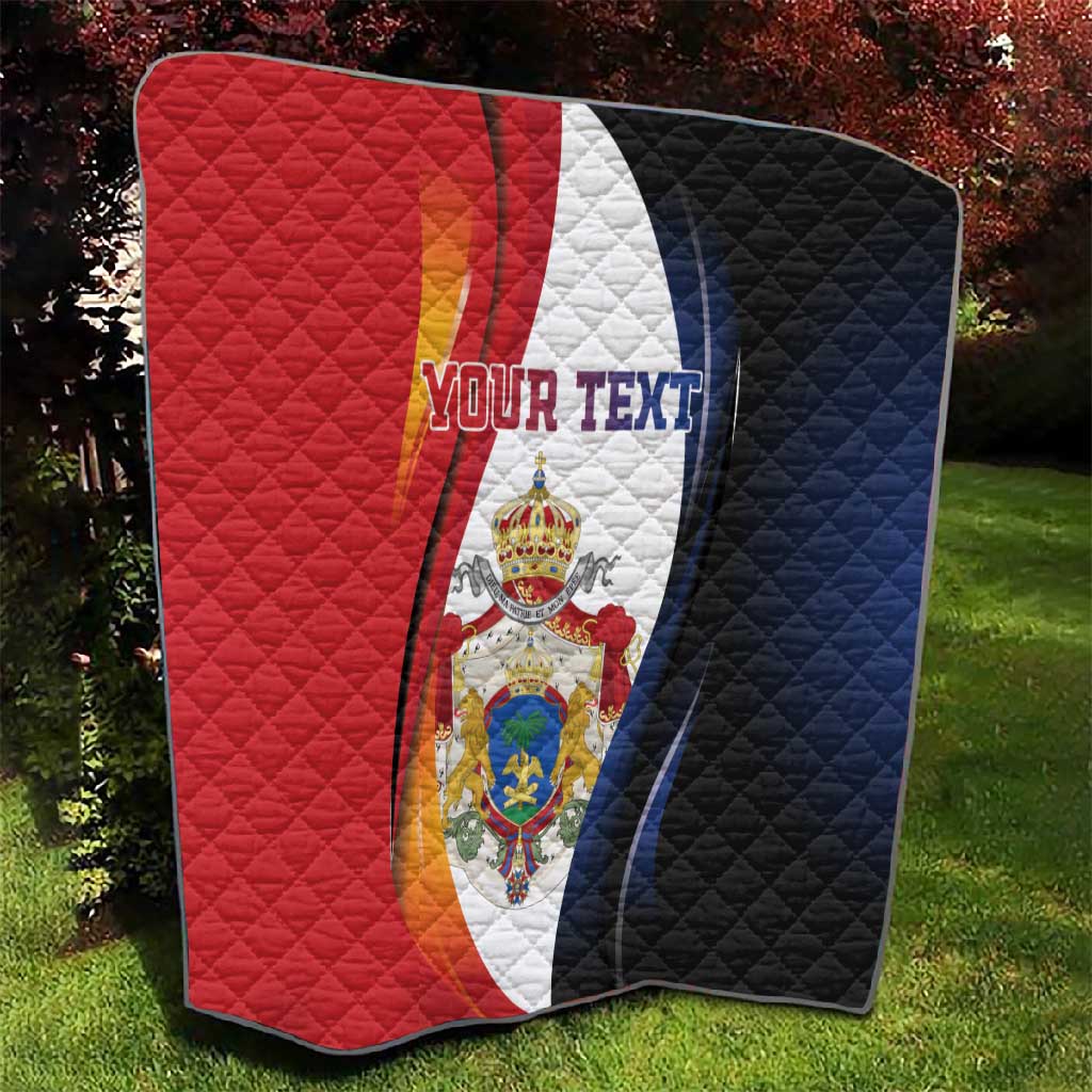 Personalized Second Empire Afro-Haitians 1849-1859 Quilt Dieu Ma Patrie Et Mon Epee - African Pride