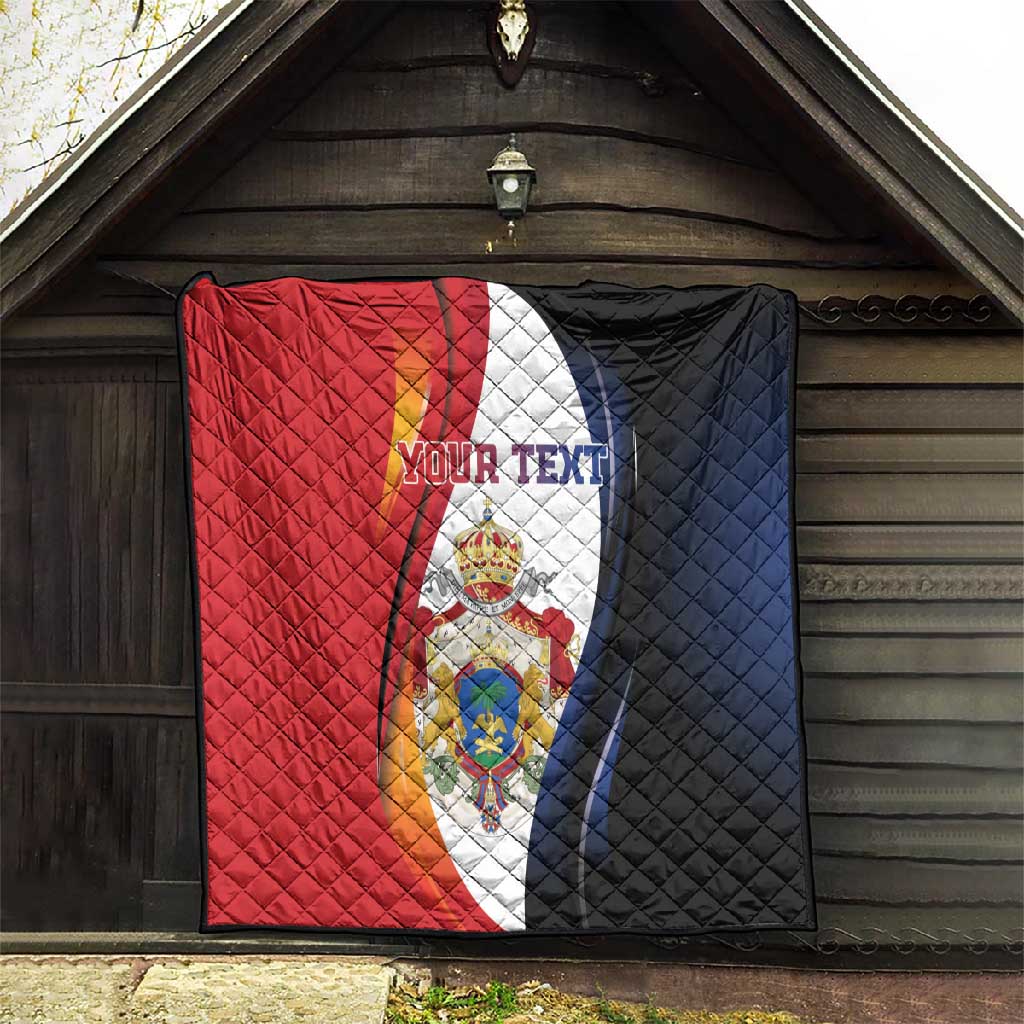 Personalized Second Empire Afro-Haitians 1849-1859 Quilt Dieu Ma Patrie Et Mon Epee - African Pride