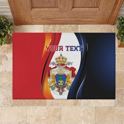 Personalized Second Empire Afro-Haitians 1849-1859 Rubber Doormat Dieu Ma Patrie Et Mon Epee - African Pride