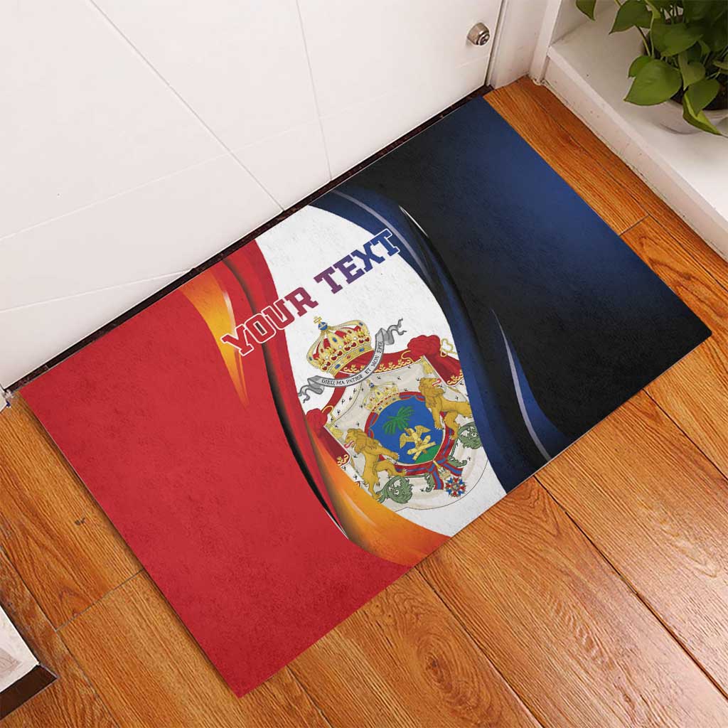 Personalized Second Empire Afro-Haitians 1849-1859 Rubber Doormat Dieu Ma Patrie Et Mon Epee - African Pride