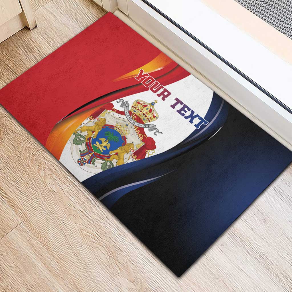 Personalized Second Empire Afro-Haitians 1849-1859 Rubber Doormat Dieu Ma Patrie Et Mon Epee - African Pride