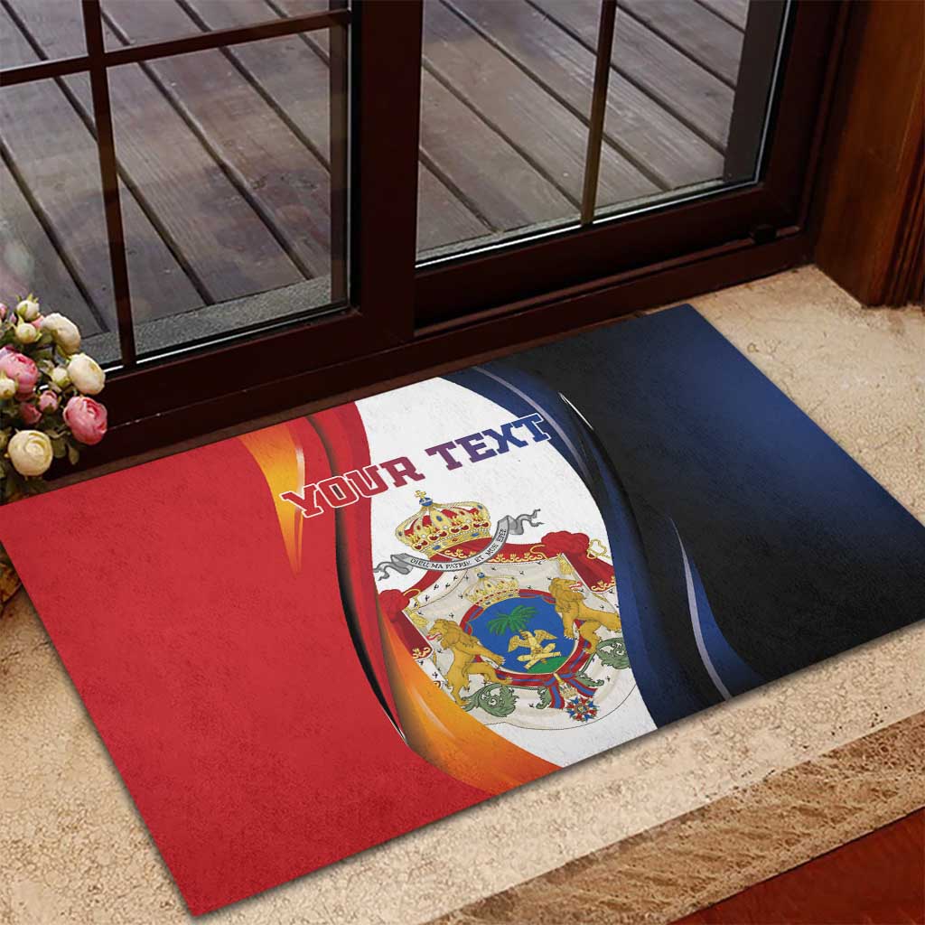 Personalized Second Empire Afro-Haitians 1849-1859 Rubber Doormat Dieu Ma Patrie Et Mon Epee - African Pride