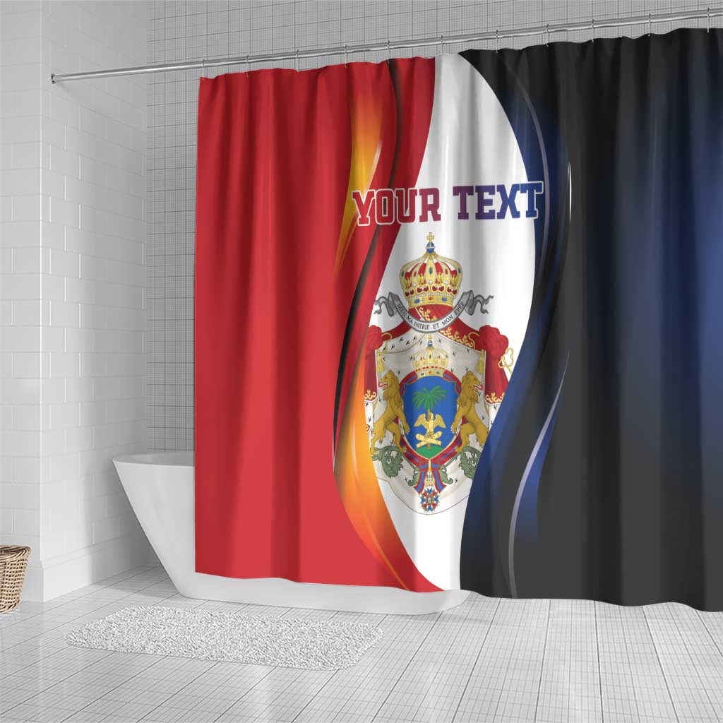 Personalized Second Empire Afro-Haitians 1849-1859 Shower Curtain Dieu Ma Patrie Et Mon Epee - African Pride