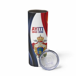 Personalized Second Empire Afro-Haitians 1849-1859 Skinny Tumbler Dieu Ma Patrie Et Mon Epee - African Pride